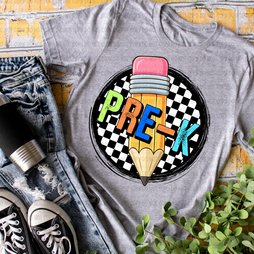 Checkered Grades DTF Print