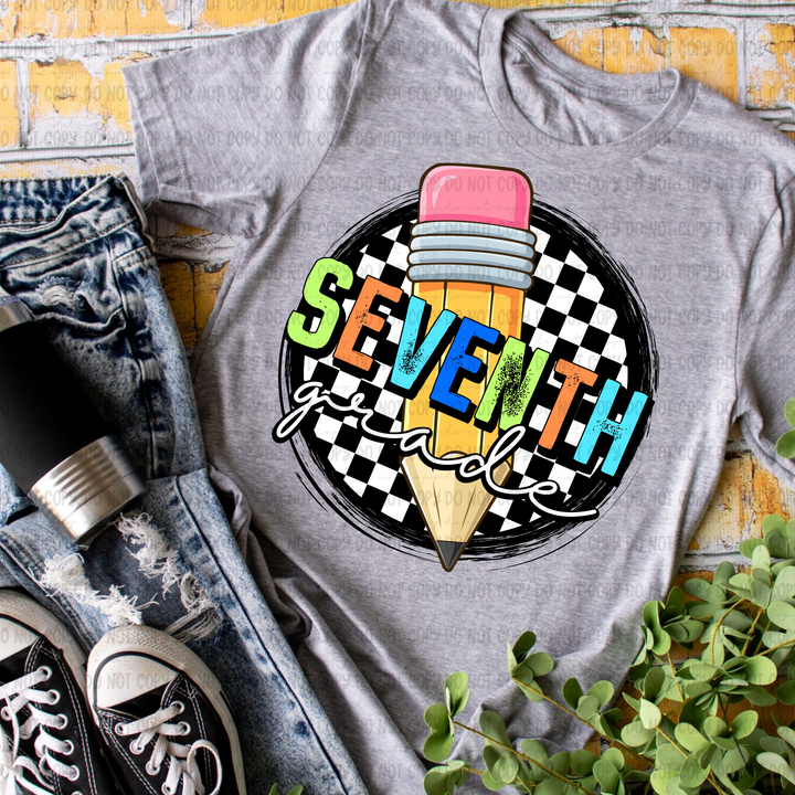 Checkered Grades DTF Print