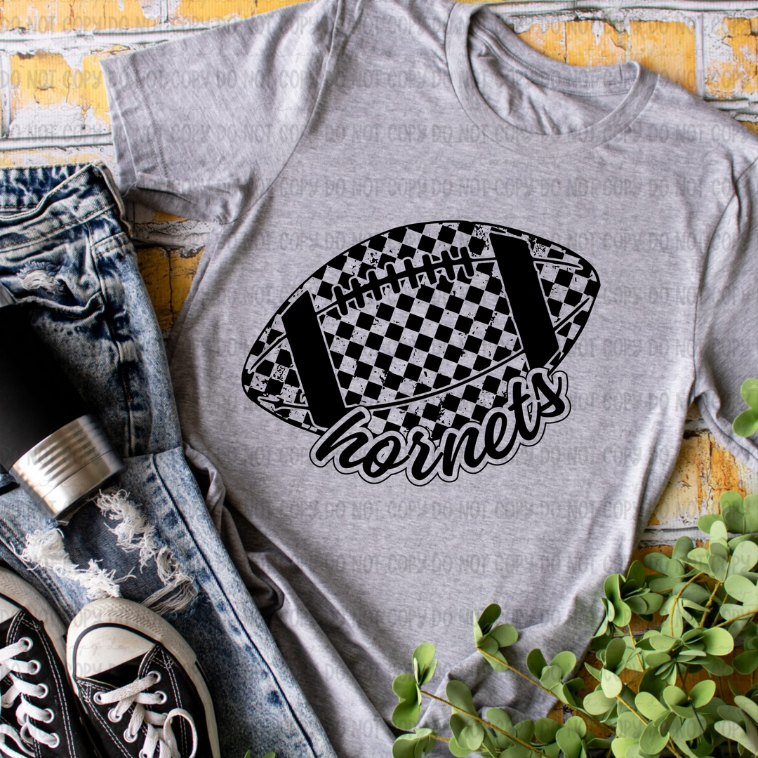 Checkered Football Mascots DTF Print