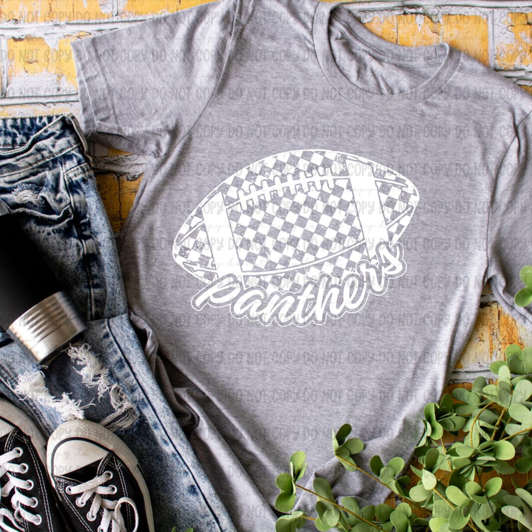 Checkered Football Mascots DTF Print