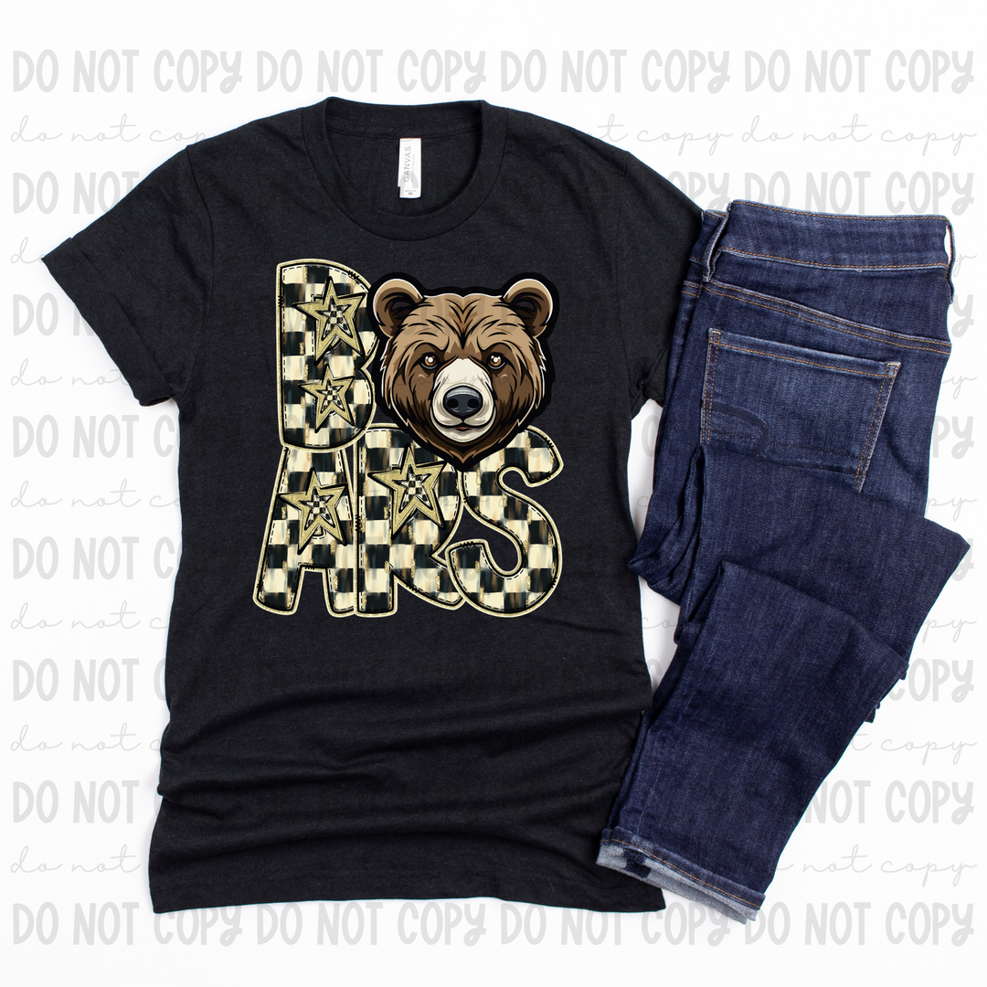 Checkered Mascots DTF Print