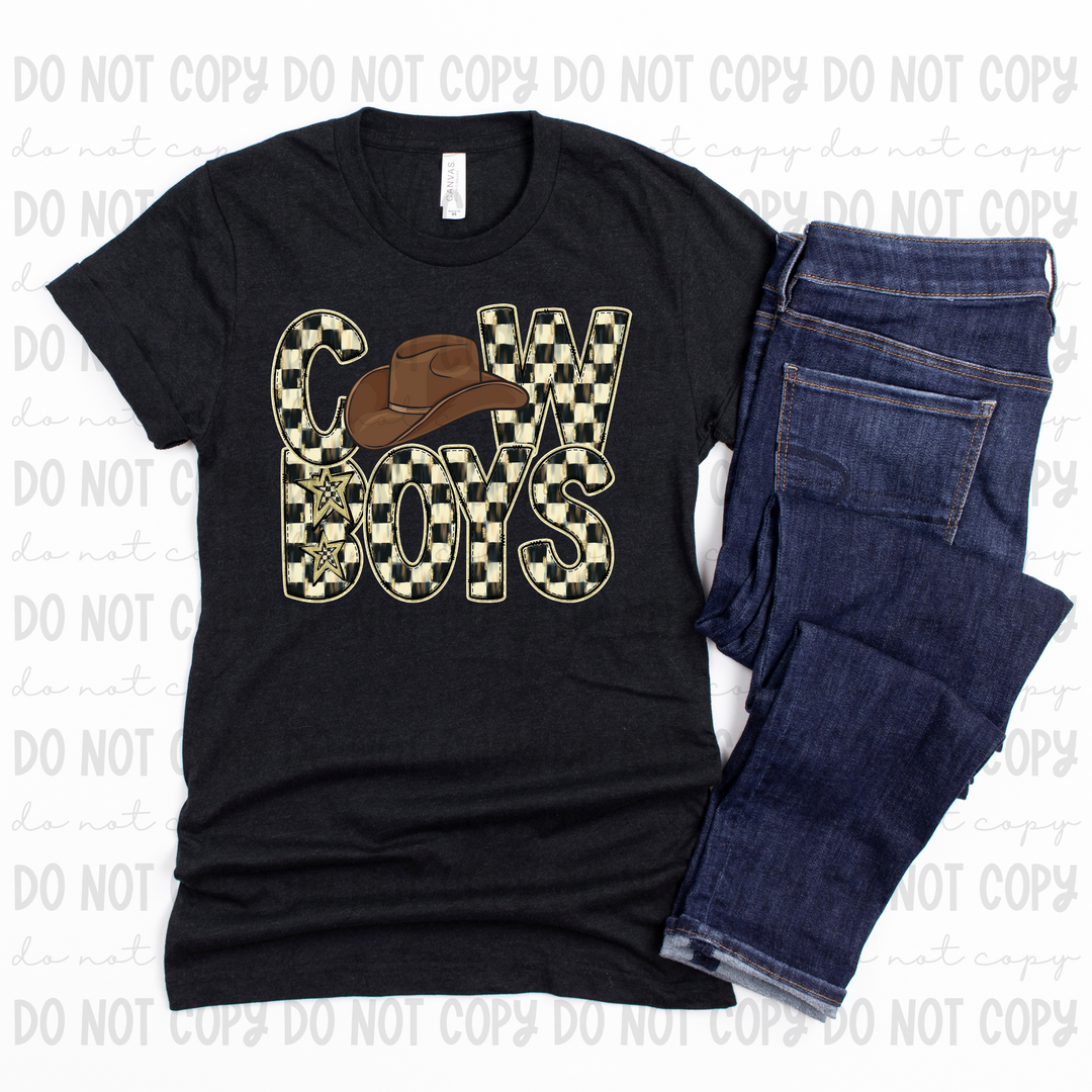 Checkered Mascots DTF Print