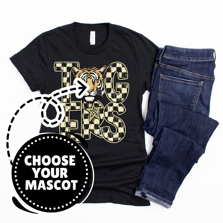 Checkered Mascots DTF Print