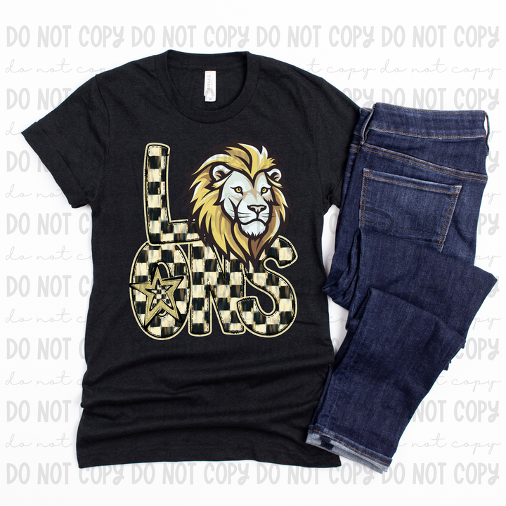 Checkered Mascots DTF Print