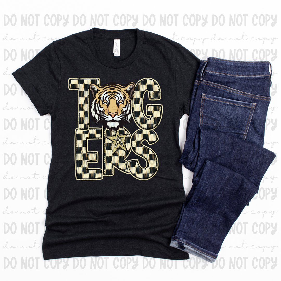 Checkered Mascots DTF Print