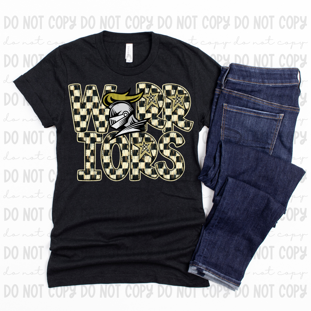 Checkered Mascots DTF Print