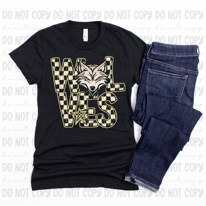 Checkered Mascots DTF Print