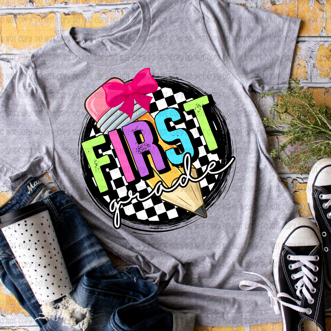 Checkered Grades DTF Print