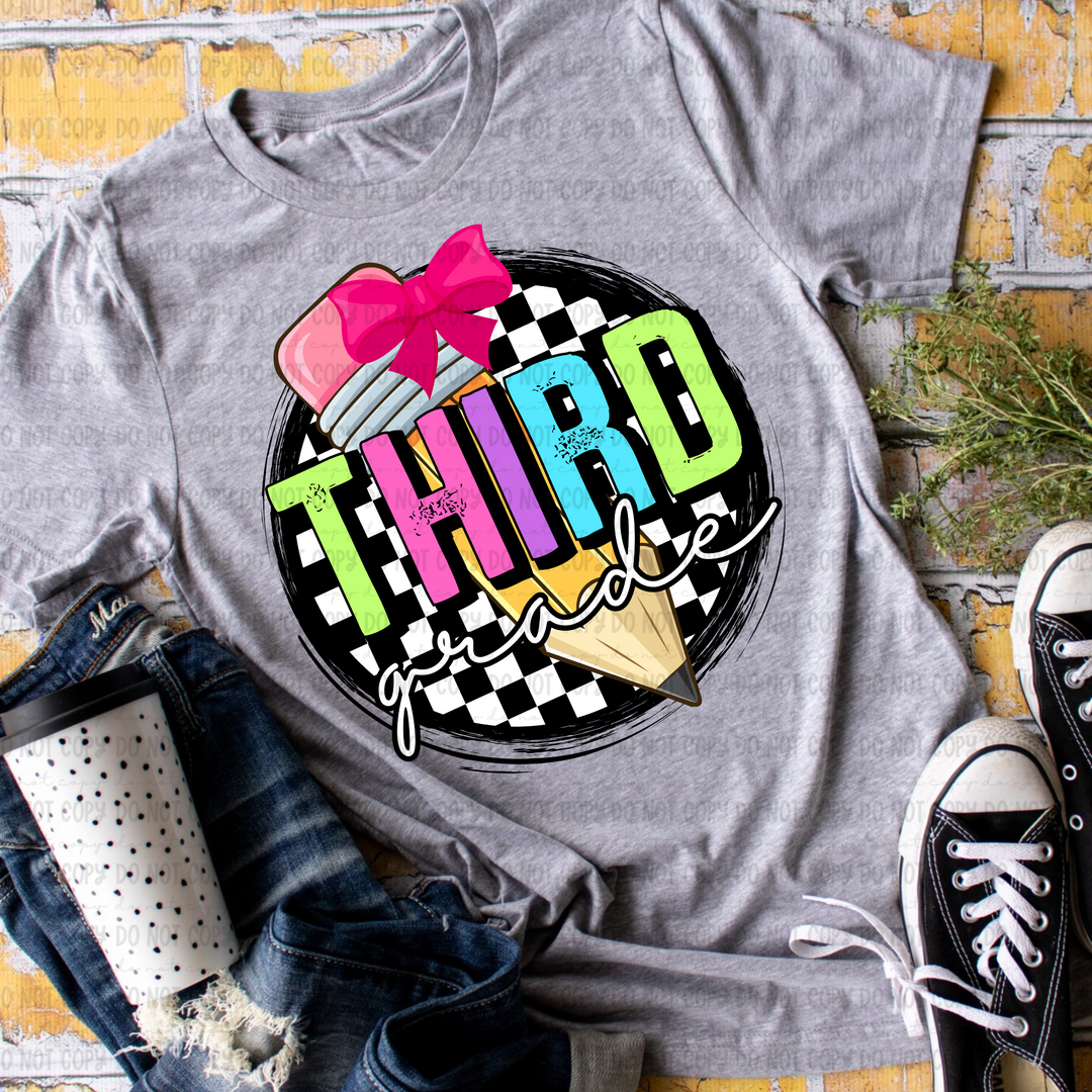 Checkered Grades DTF Print