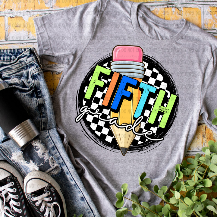 Checkered Grades DTF Print