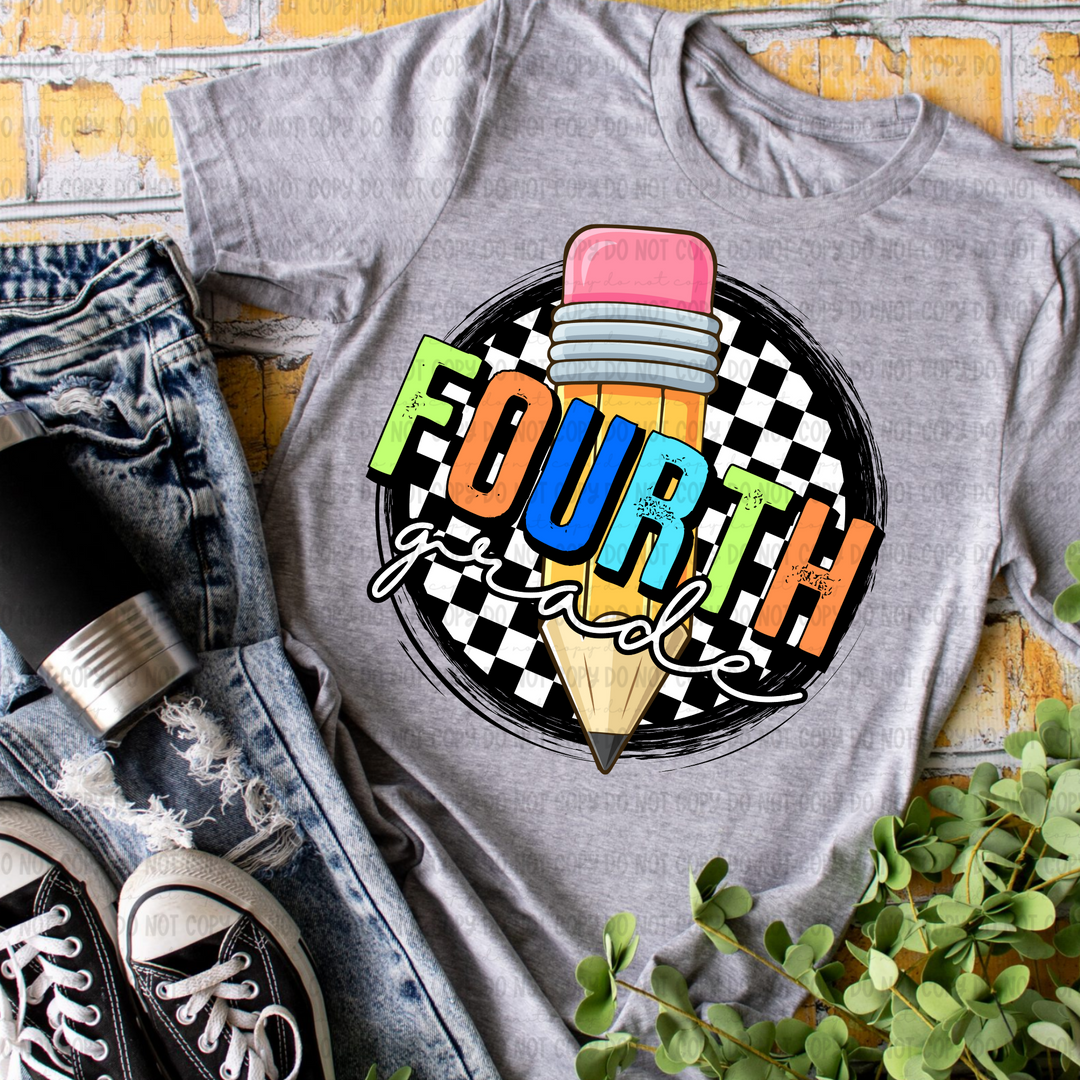 Checkered Grades DTF Print