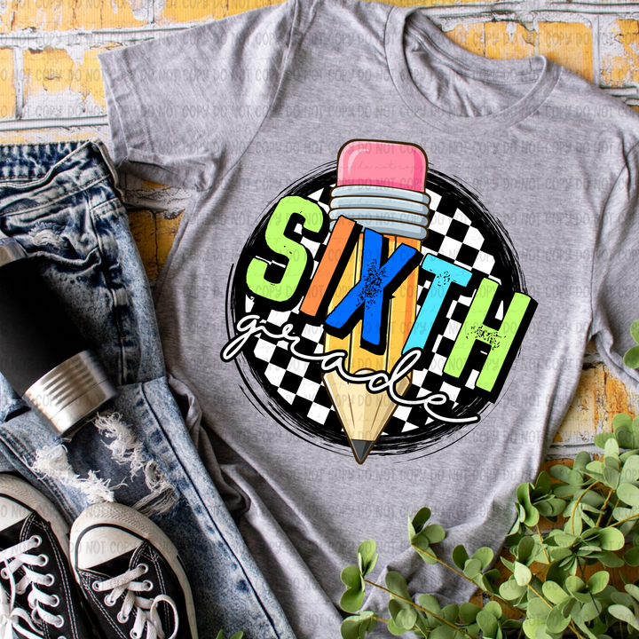 Checkered Grades DTF Print