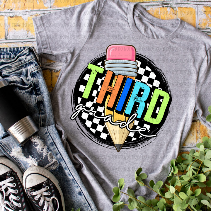 Checkered Grades DTF Print