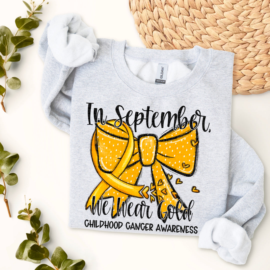 In September We Wear Gold DTF Print