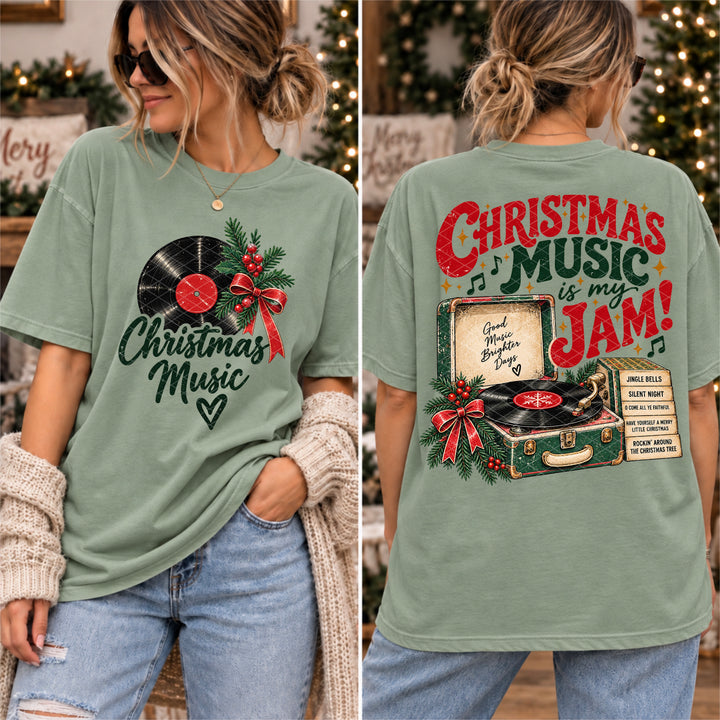 Christmas Music Is My Jam DTF Print