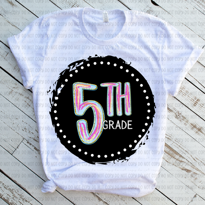 Color Circle Grade Levels DTF Print
