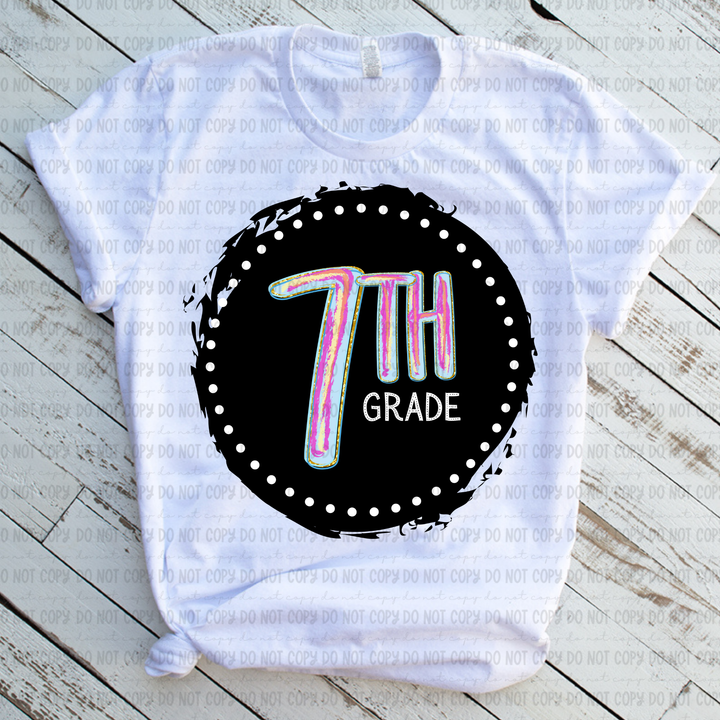 Color Circle Grade Levels DTF Print
