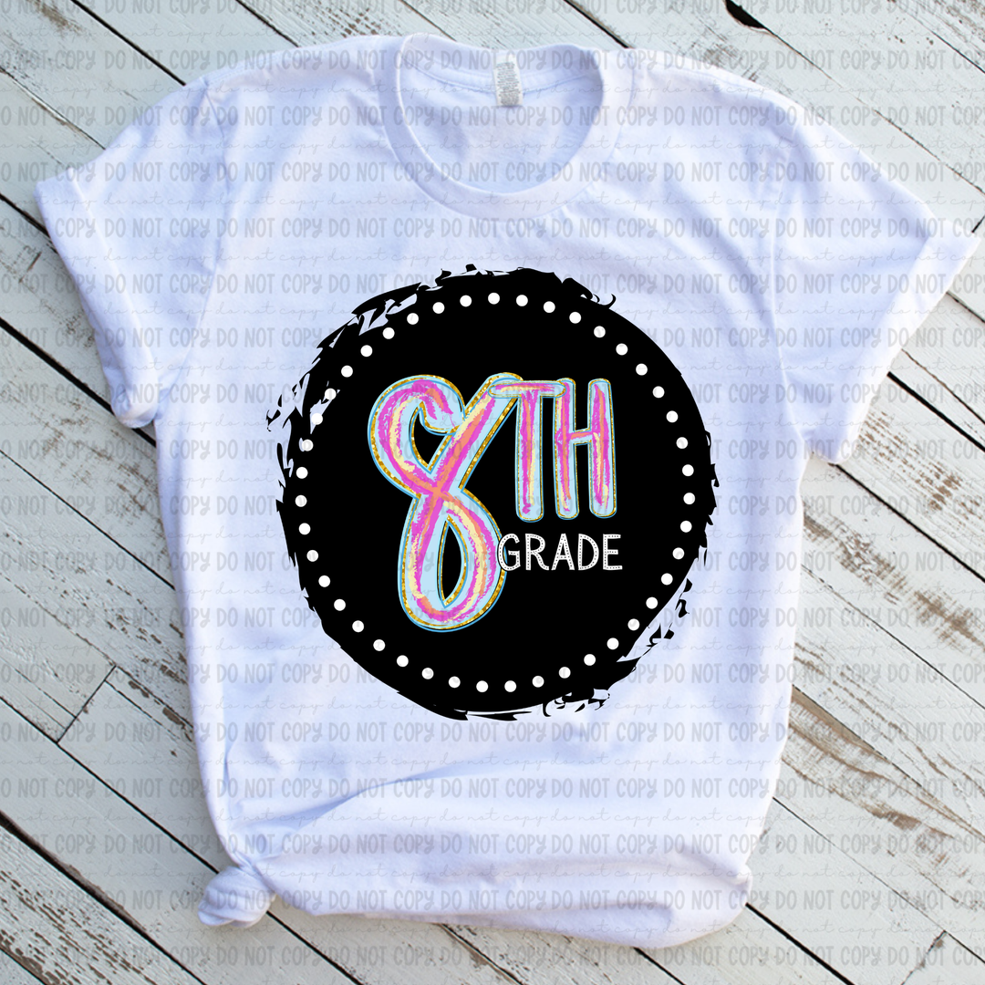 Color Circle Grade Levels DTF Print
