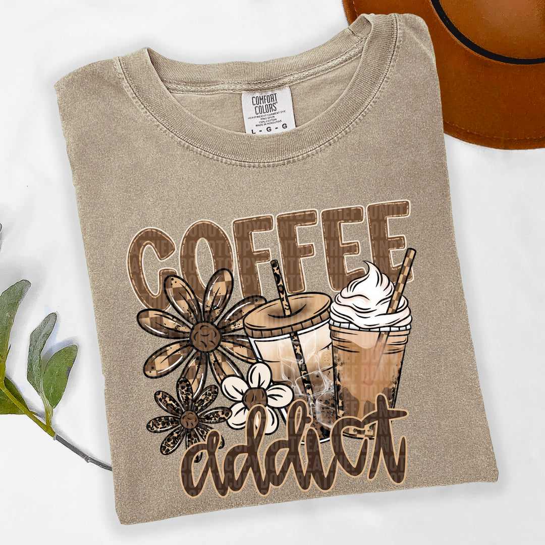 Coffee Addict DTF Print