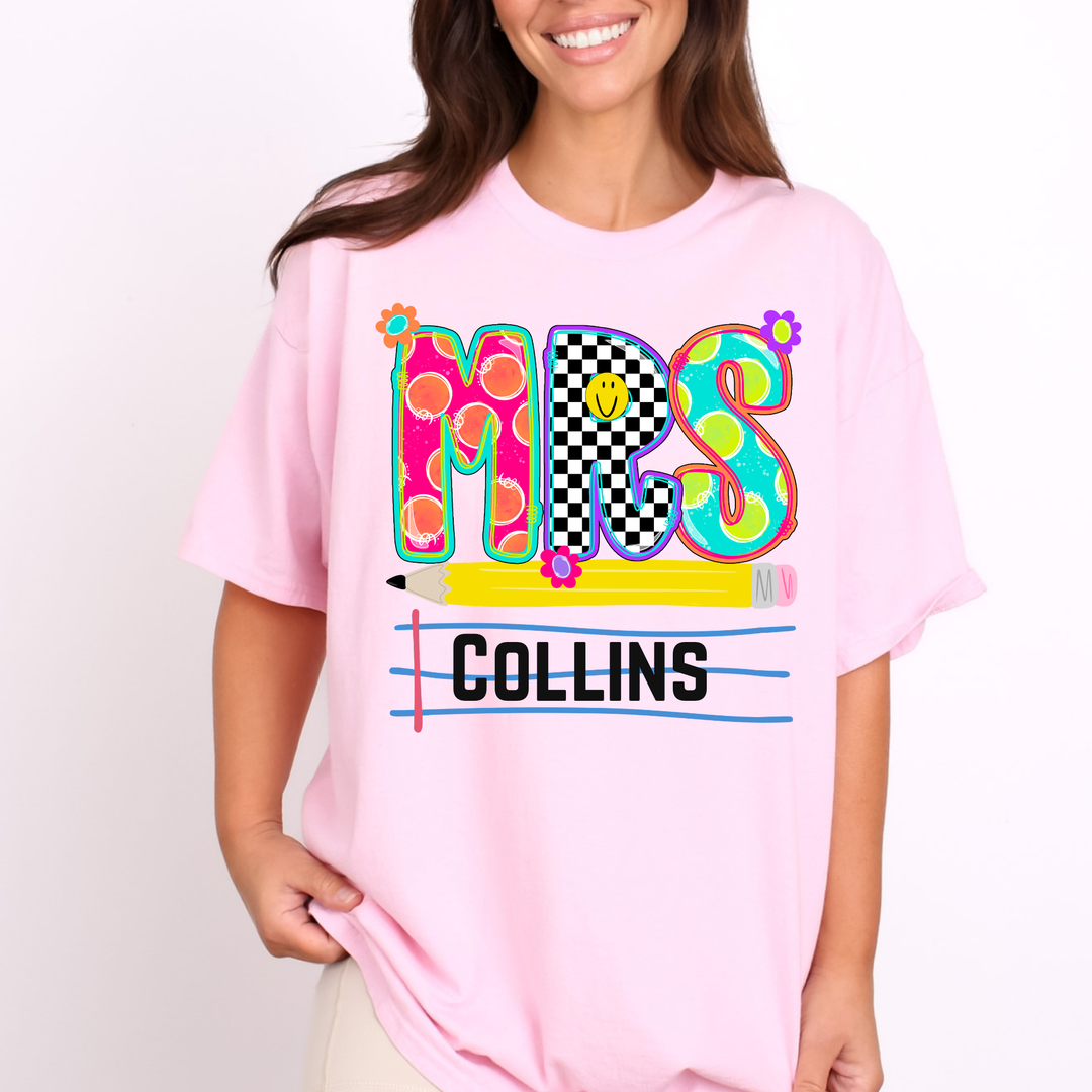 Custom Mrs Funky Printed Tee