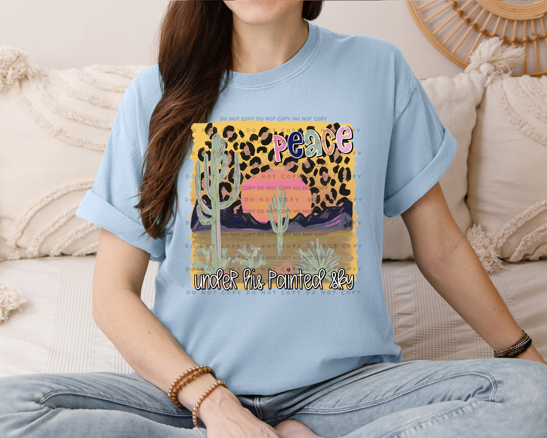 Peace Under His Painted Sky DTF Print