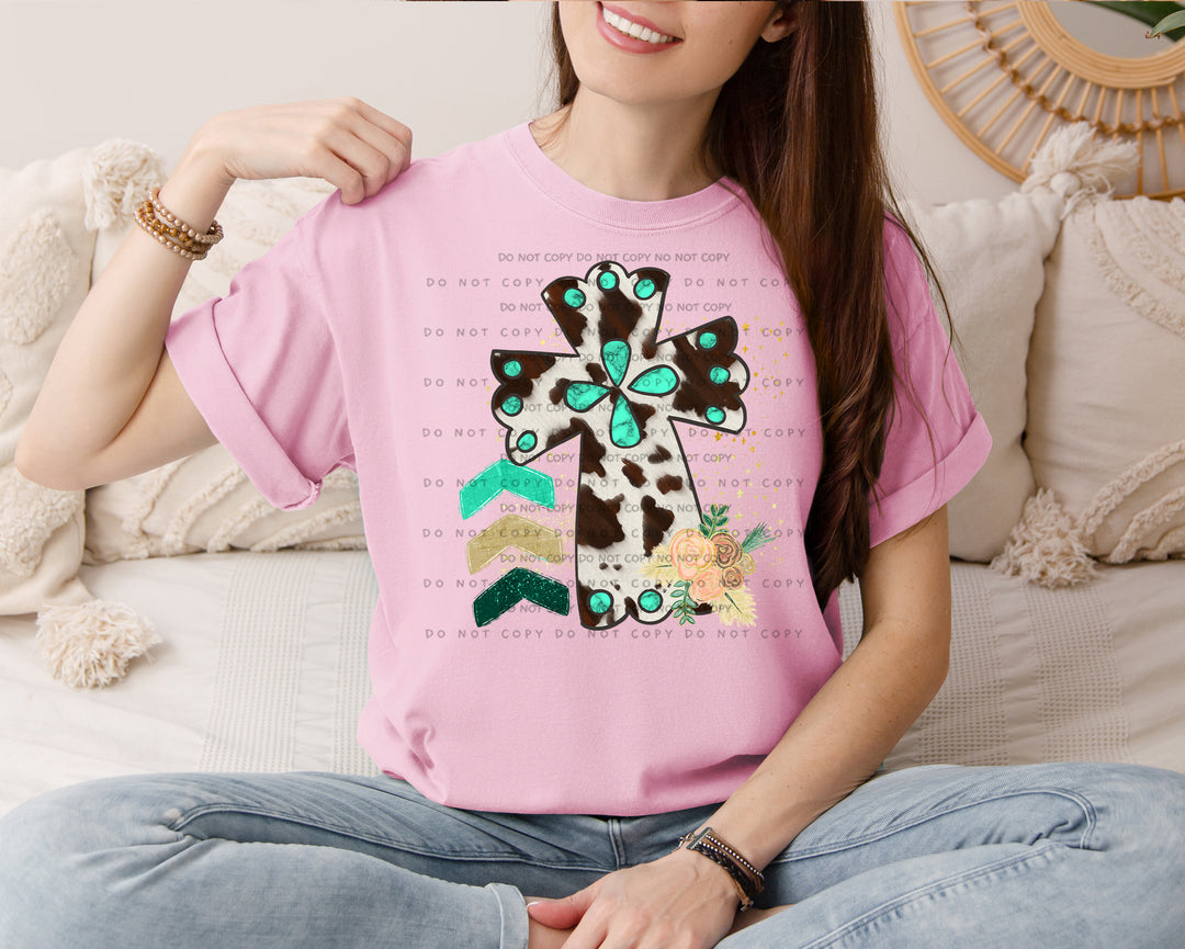 Cross Boho DTF Print