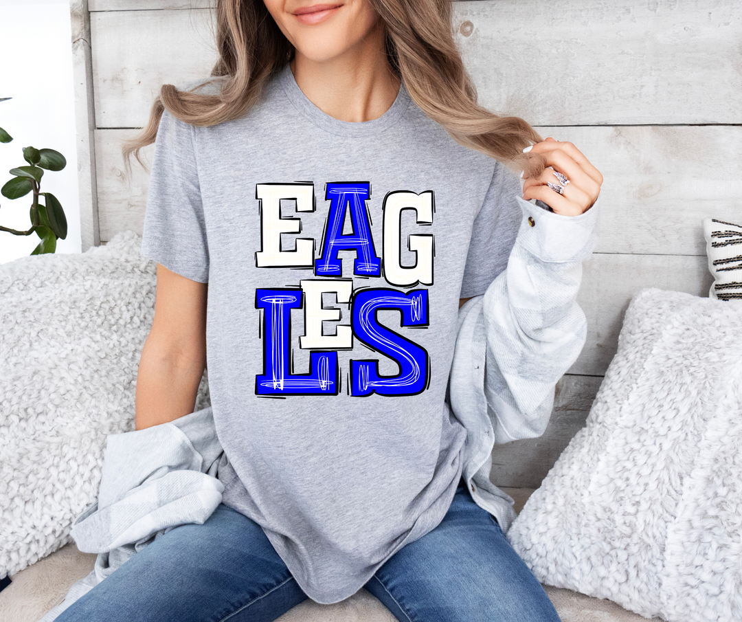 Royal Eagles Sporty Mascot DTF Print