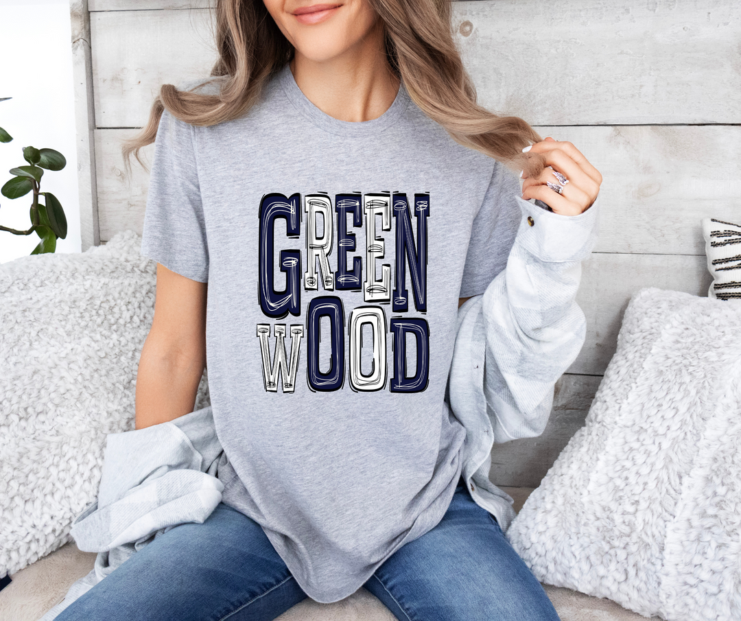 Greenwood Sporty Mascot DTF Print