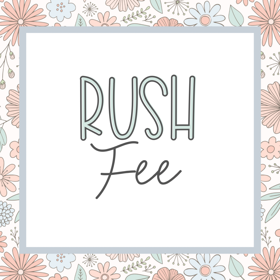 RUSH FEE (Same day fulfillment for DTF if ordered by 12:00 EST / Screens 48-72 Hours)