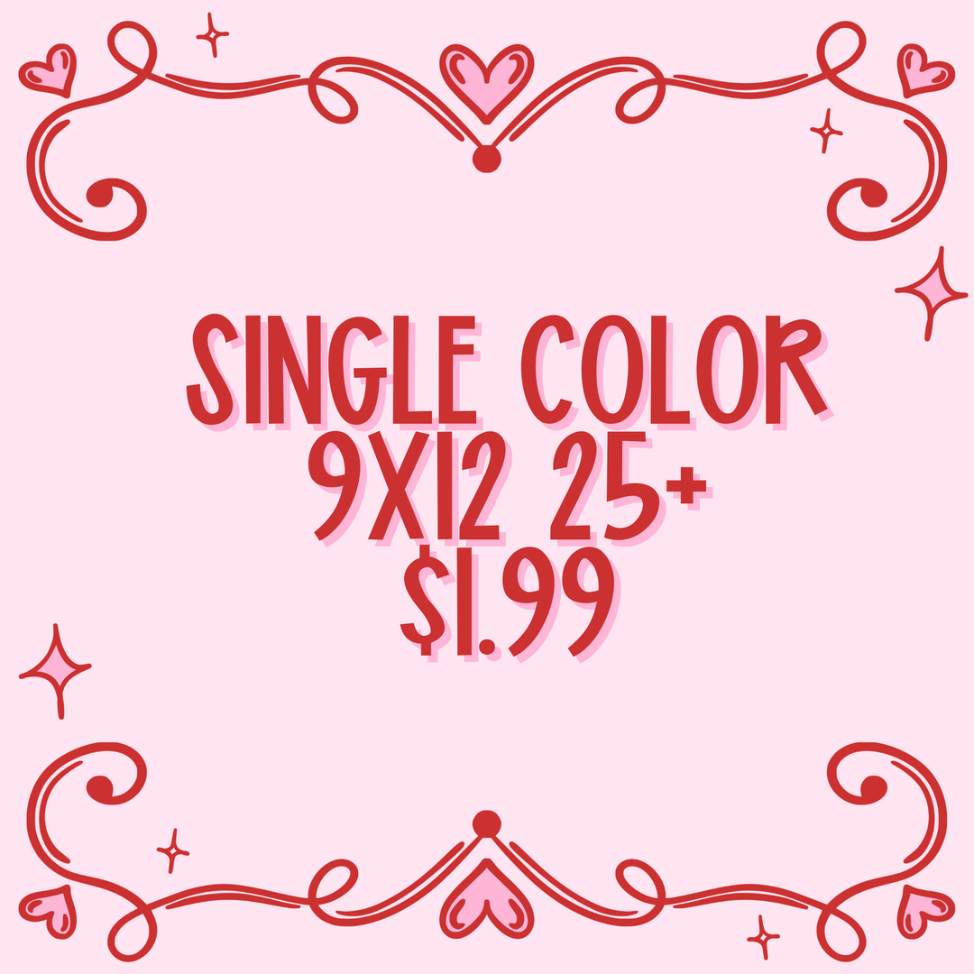 Custom Traditional Screens - (25+) One Color up to size 9x12.75