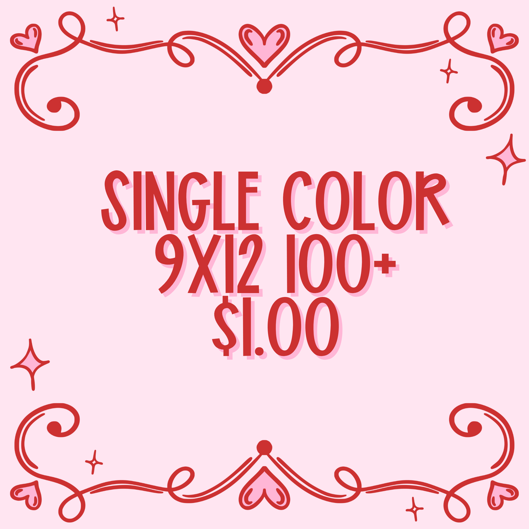 Custom Traditional Screens - (100+) One Color up to size 9x12.75