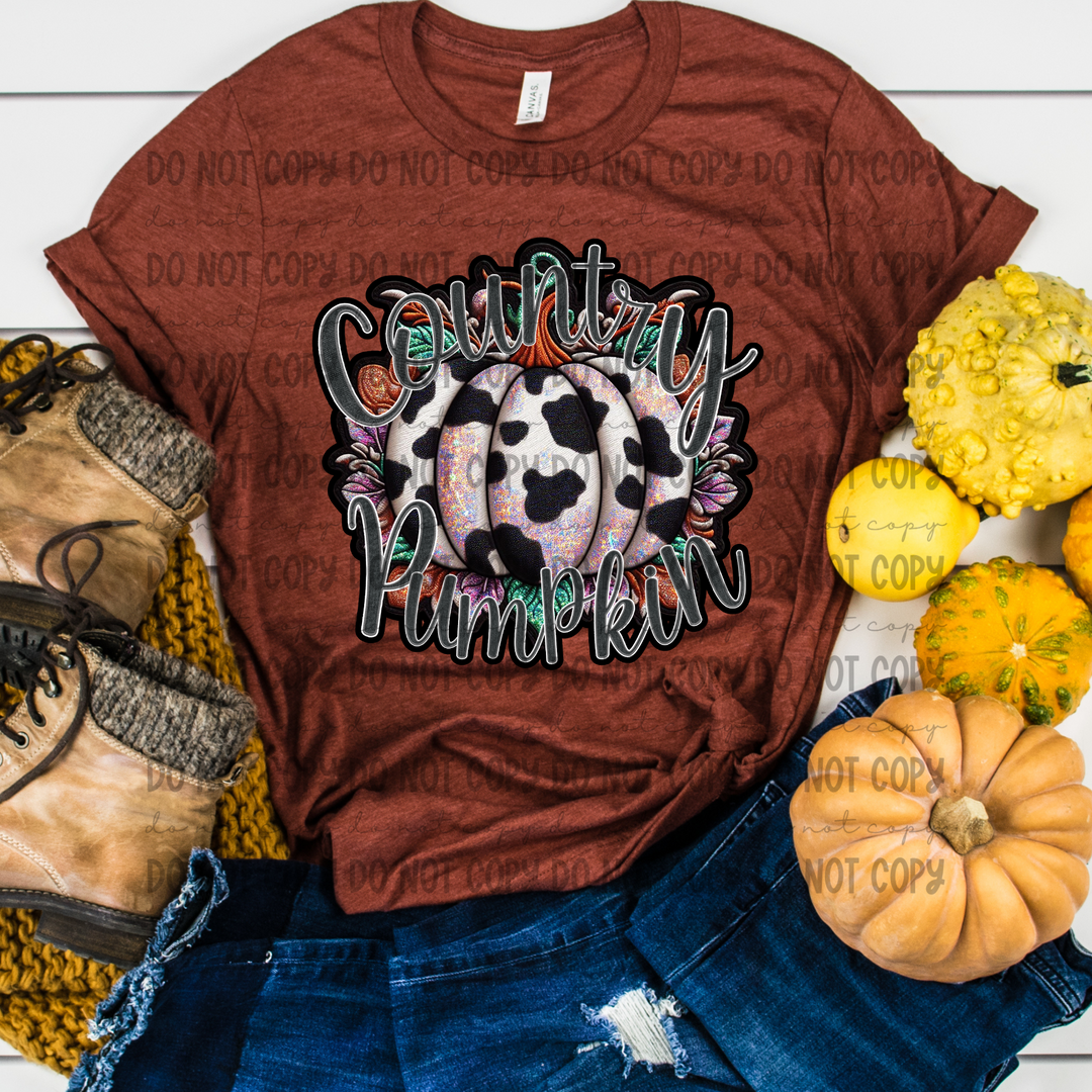 Country Pumpkin DTF Print