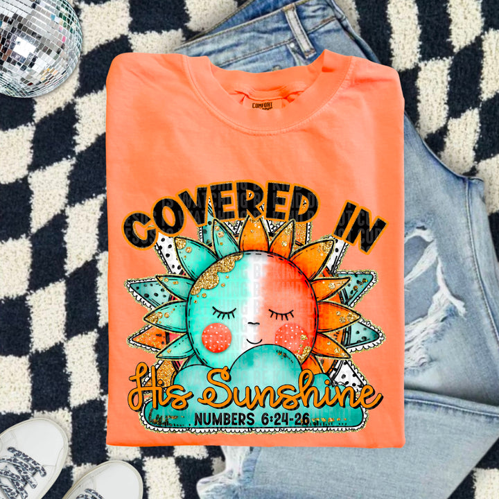 Covered In His Sunshine DTF Print