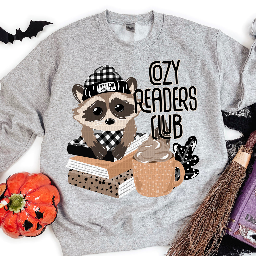 Cozy Readers Club DTF Print