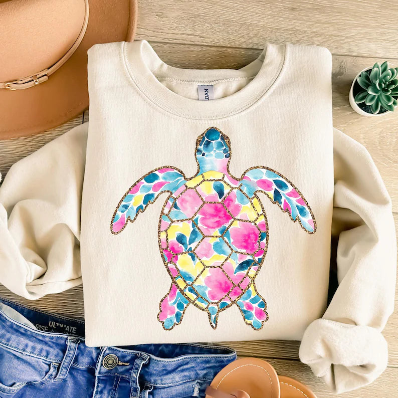 Sea Turtle DTF Print