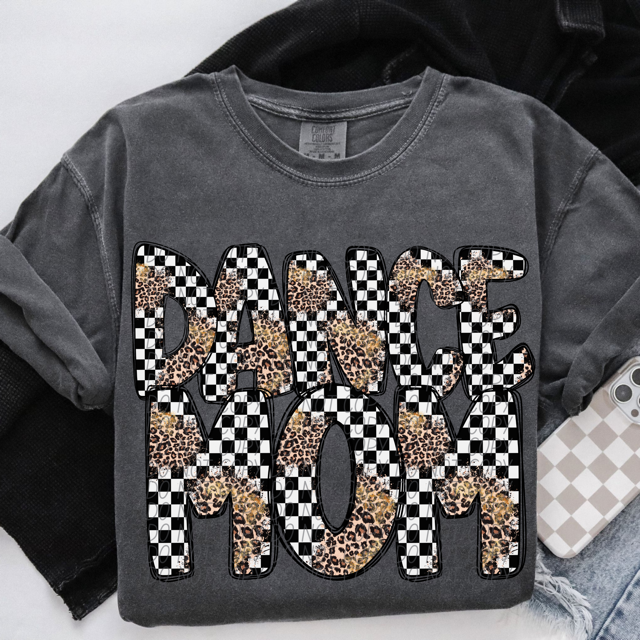 Leopard Sports Mom DTF Print