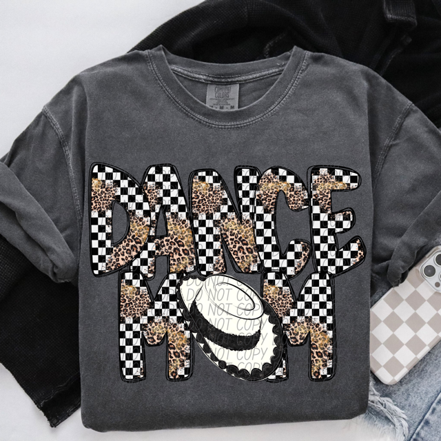 Leopard Sports Mom DTF Print