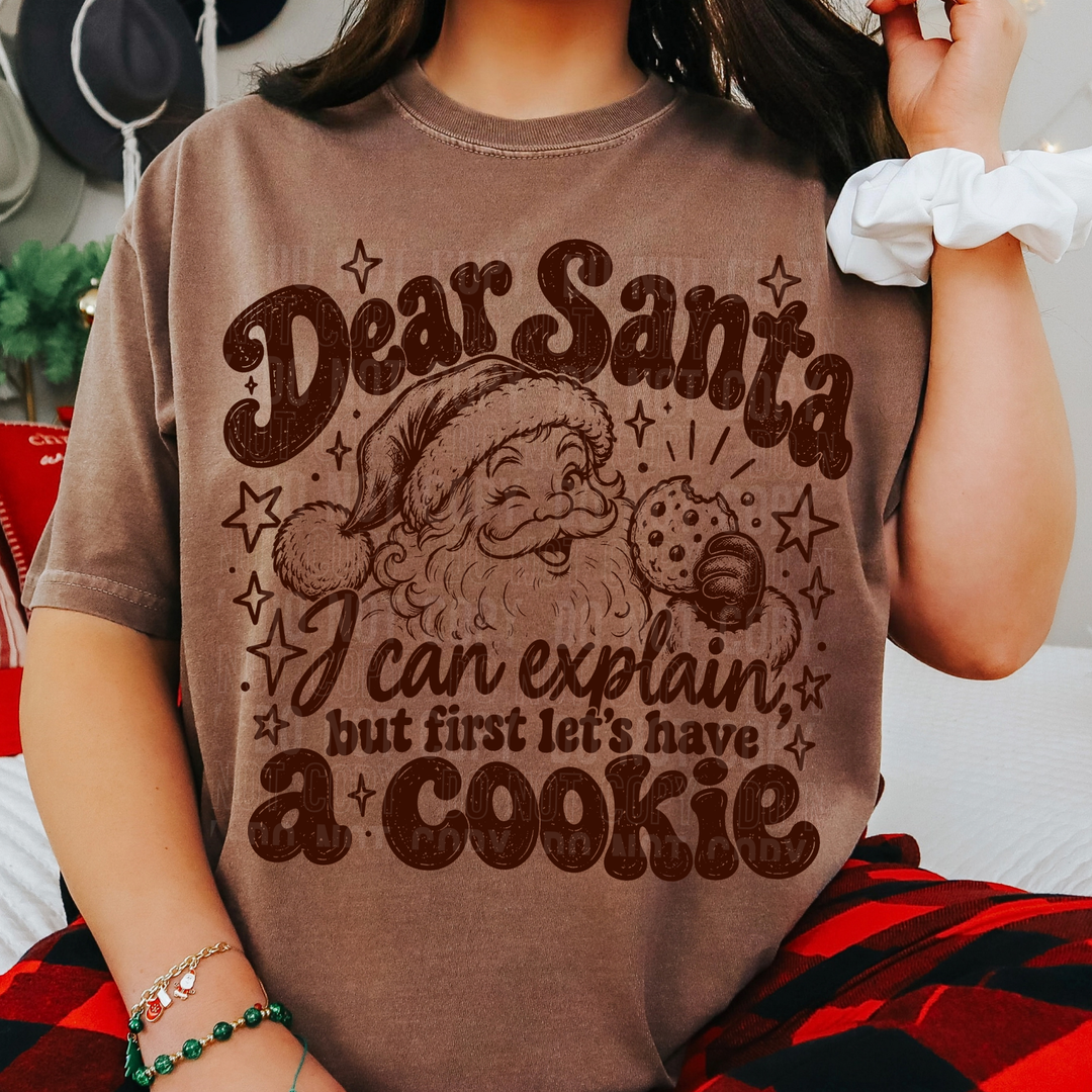 Dear Santa I Can Explain Cookie DTF Print