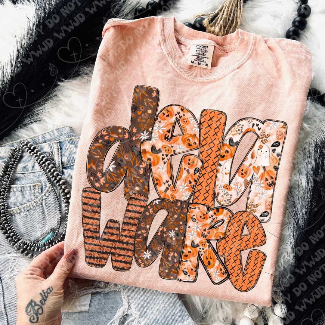 State Pumpkin Alpha DTF Print