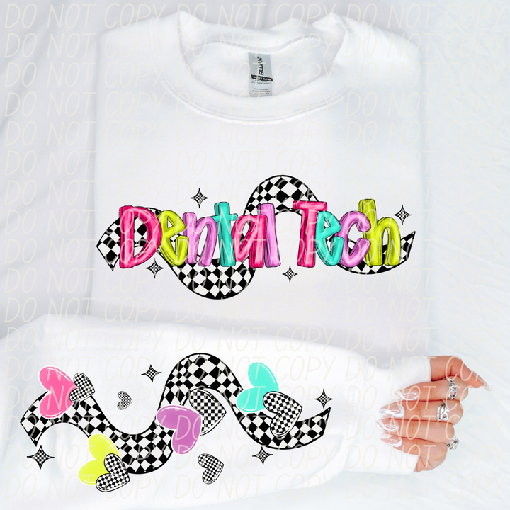 Bright Checker Careers DTF Print