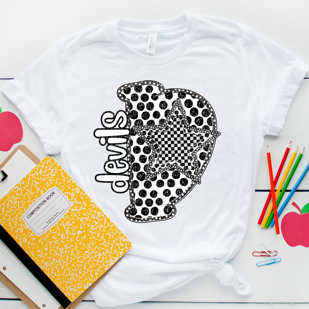 Polka Dot Mascots Youth DTF Print