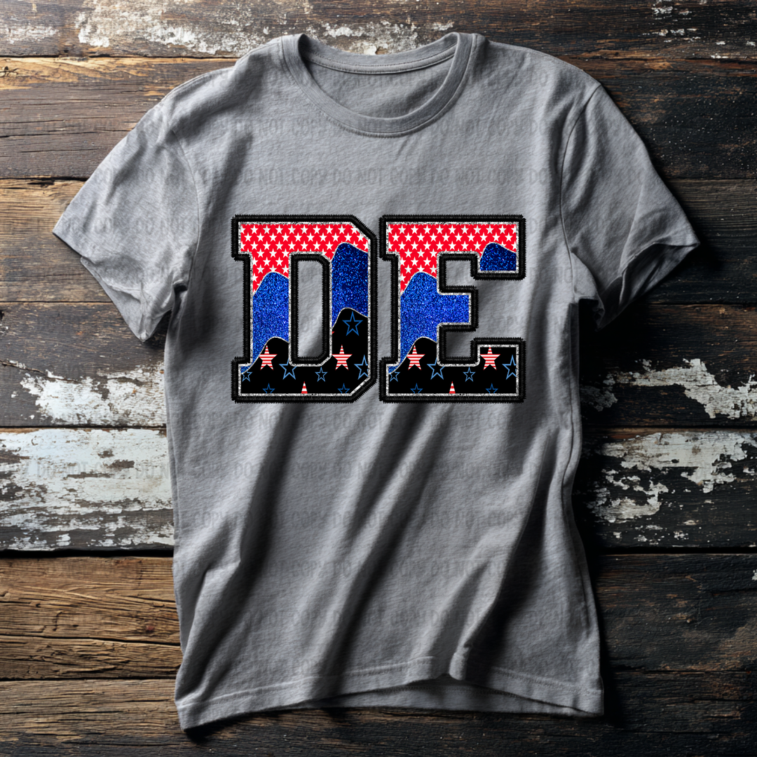 Patriotic States DTF Print