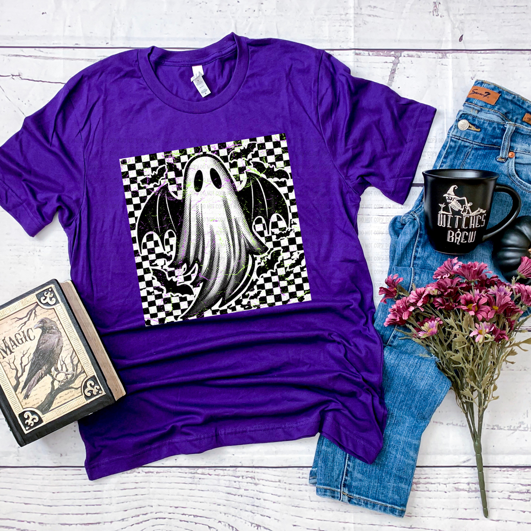 Distressed Checkered Ghostie DTF Print