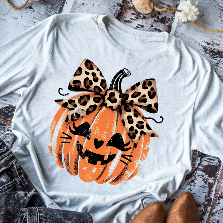 Distressed Pumpkin DTF Print
