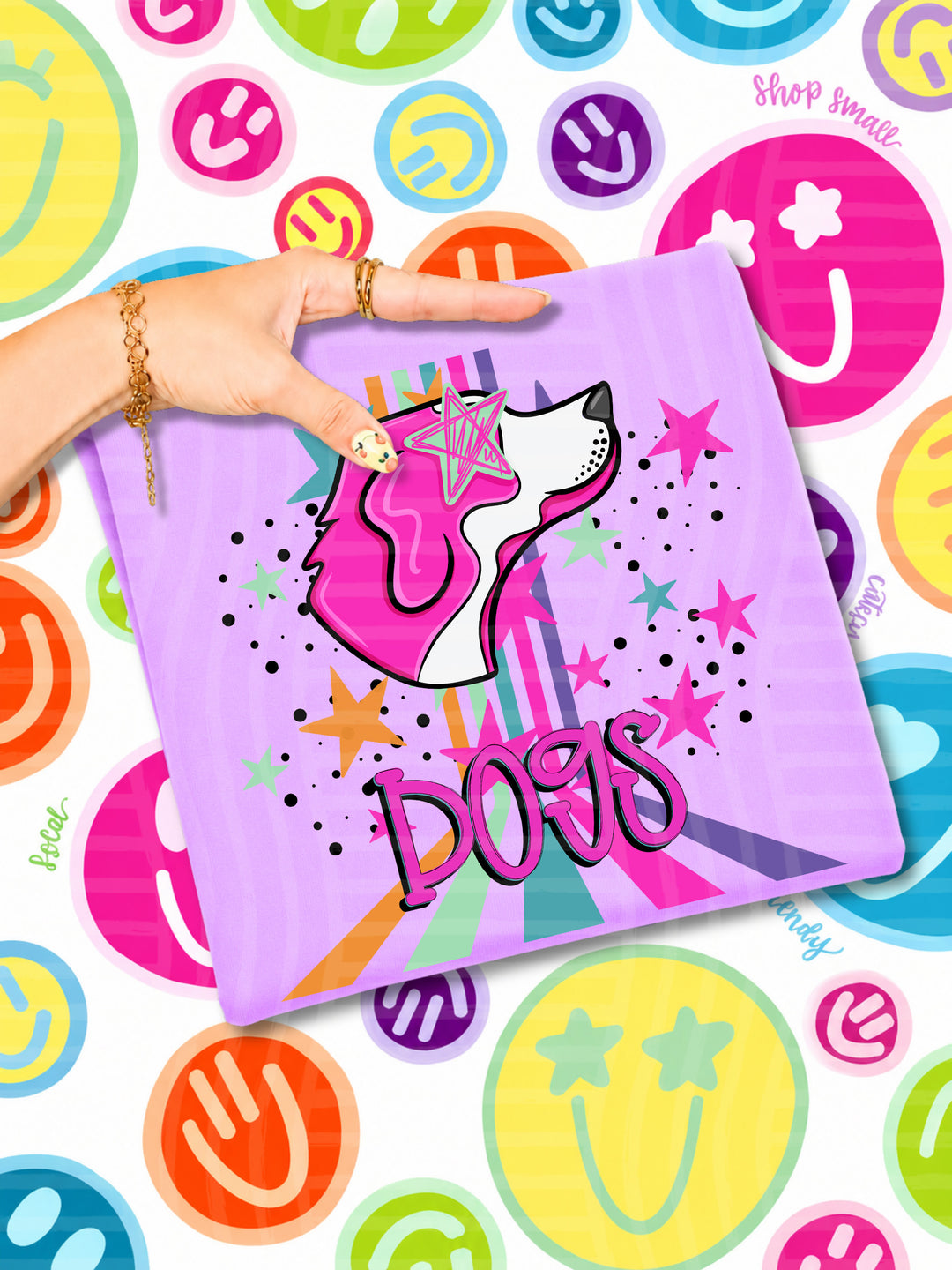 Starry Eyes Rainbow Mascots DTF Print