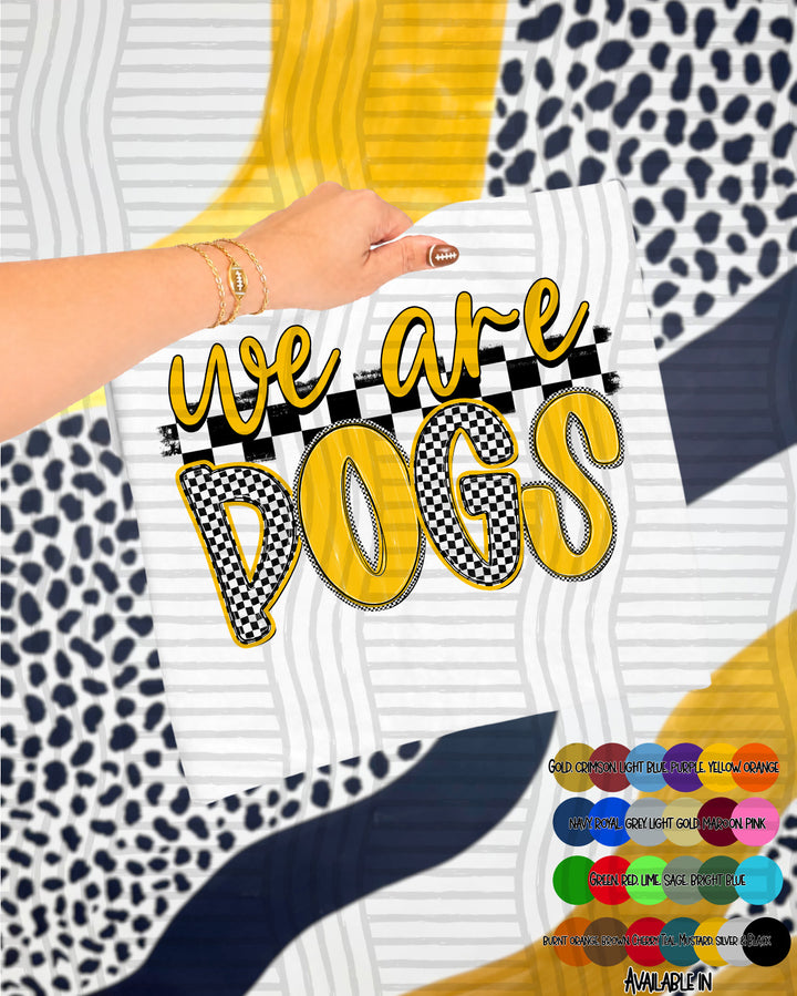 We Are Checker Crush Colors Mascots DTF Print