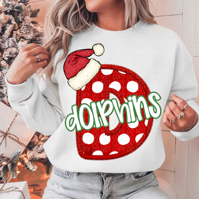 Christmas School Spirit DTF Print