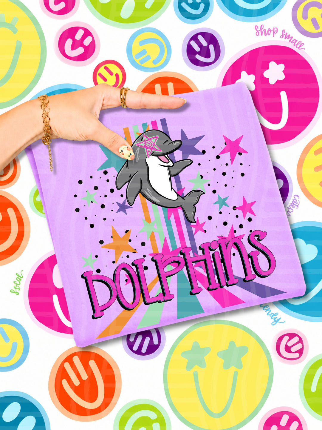 Starry Eyes Rainbow Mascots DTF Print