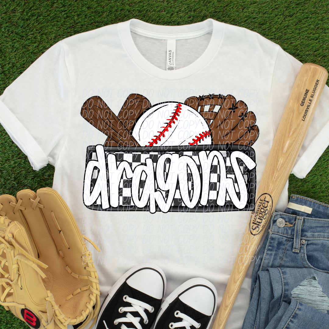 Baseball Mascots DTF Print