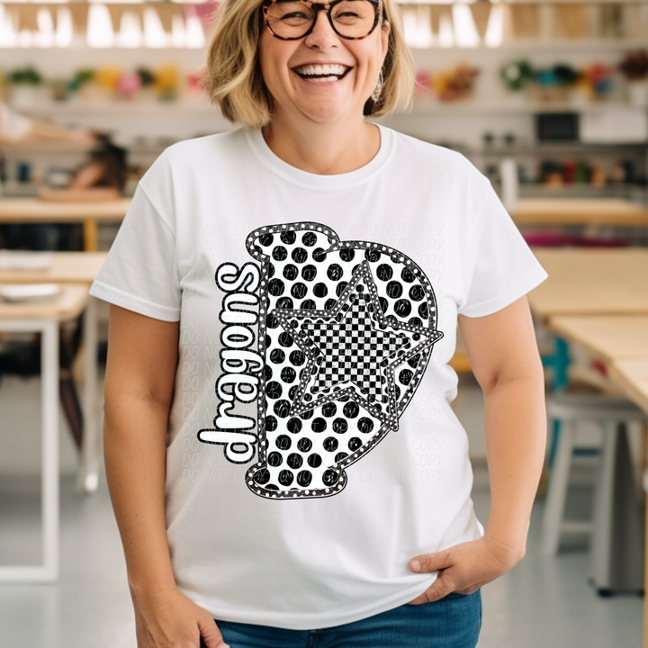 Polka Dot Mascots Youth DTF Print